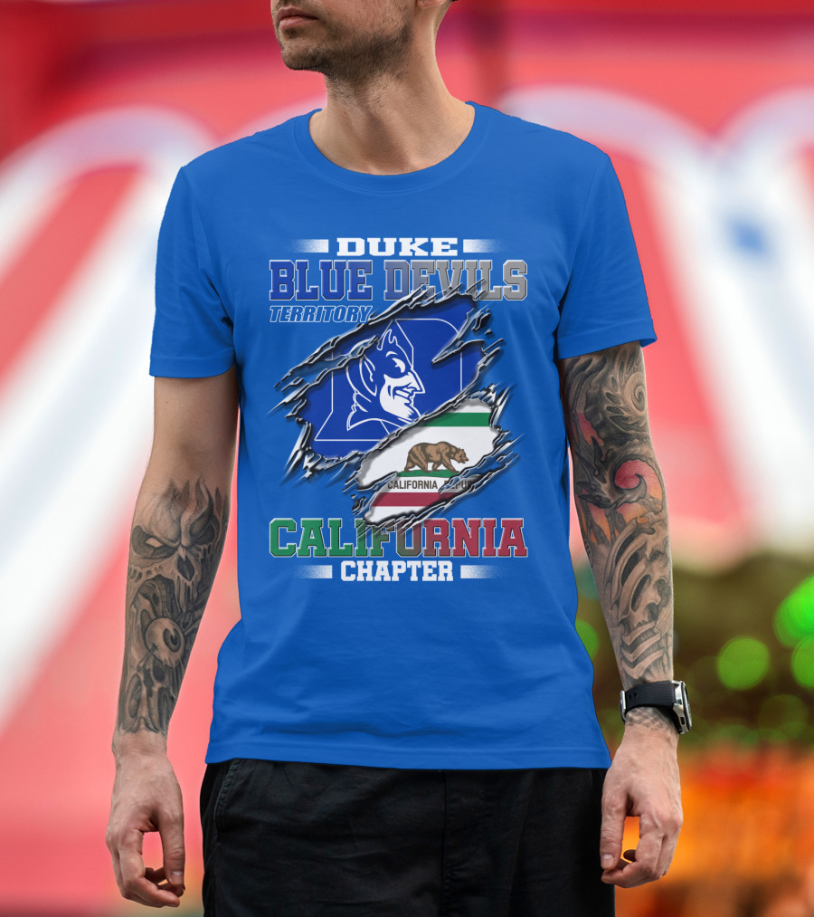 Duke Blue Devils Territory California Chapter T-Shirt
