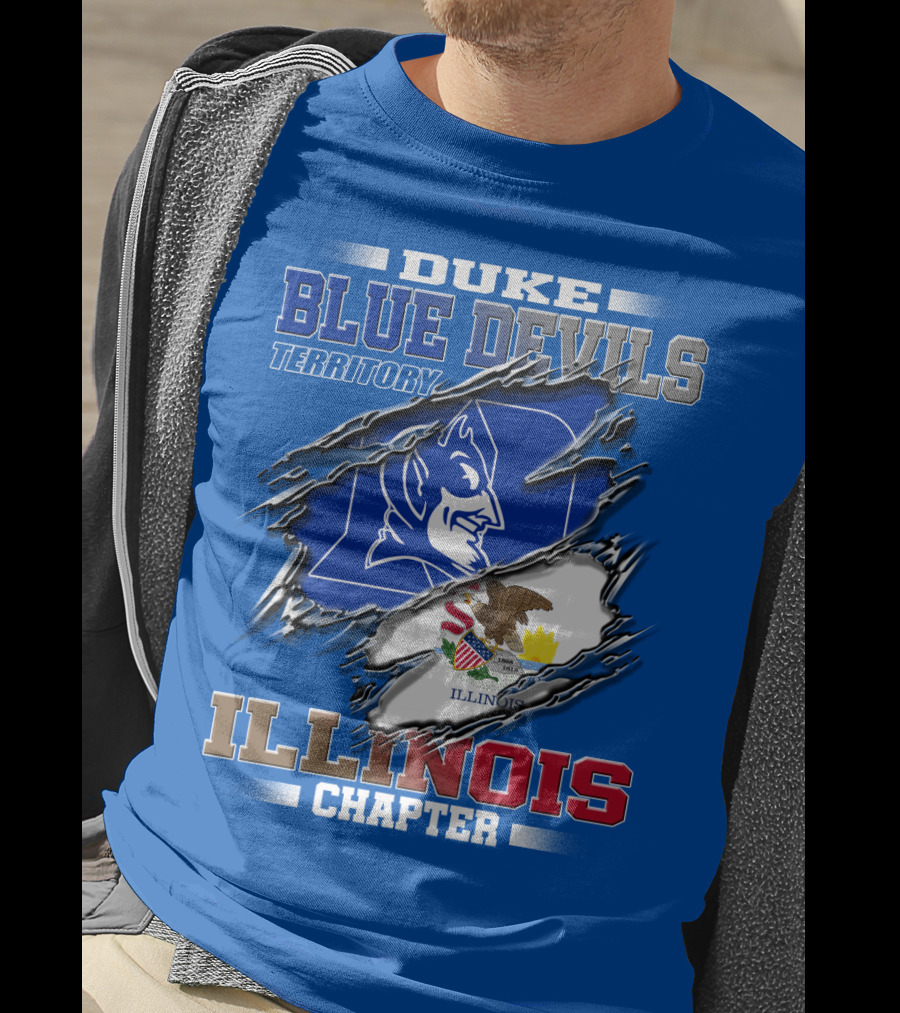 Duke Blue Devils Territory Illinois Chapter T-Shirt