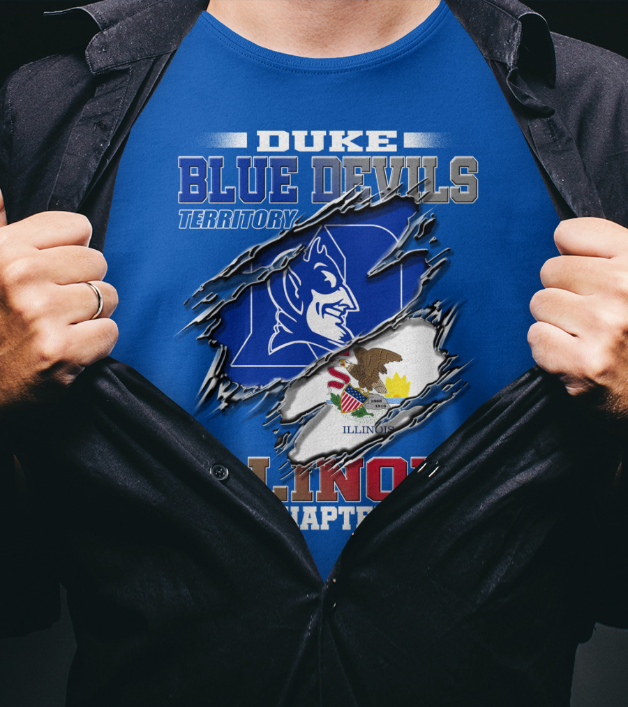 Duke Blue Devils Territory Illinois Chapter T-Shirt