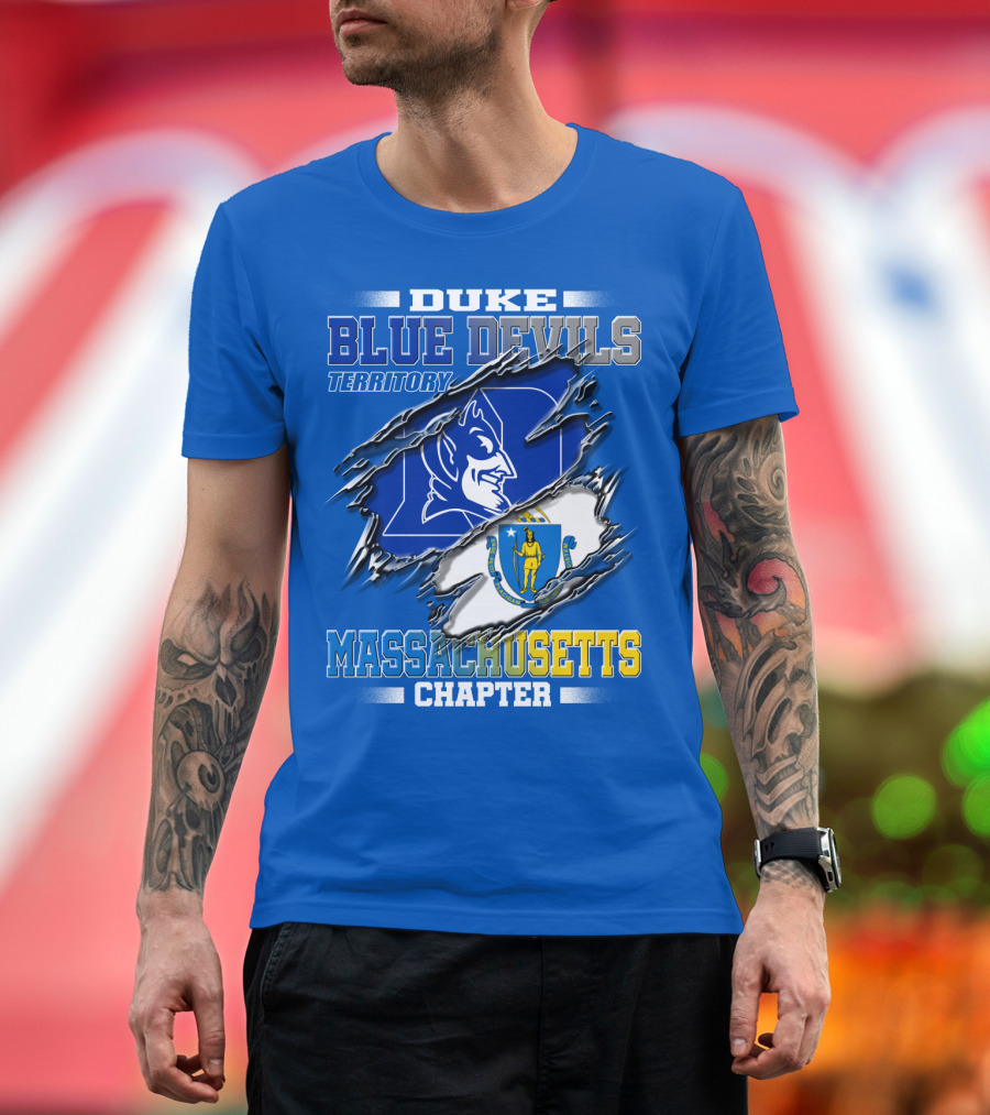 DUKE BLUE DEVILS TERRITORY MASSACHUSETTS CHAPTER T-Shirt