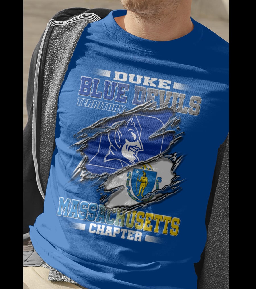 Duke Blue Devils Territory Massachusetts Chapter T-Shirt