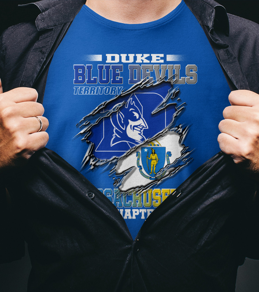 Duke Blue Devils Territory Massachusetts Chapter T-Shirt
