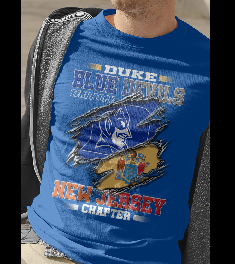 Duke Blue Devils Territory New Jersey Chapter T-Shirt