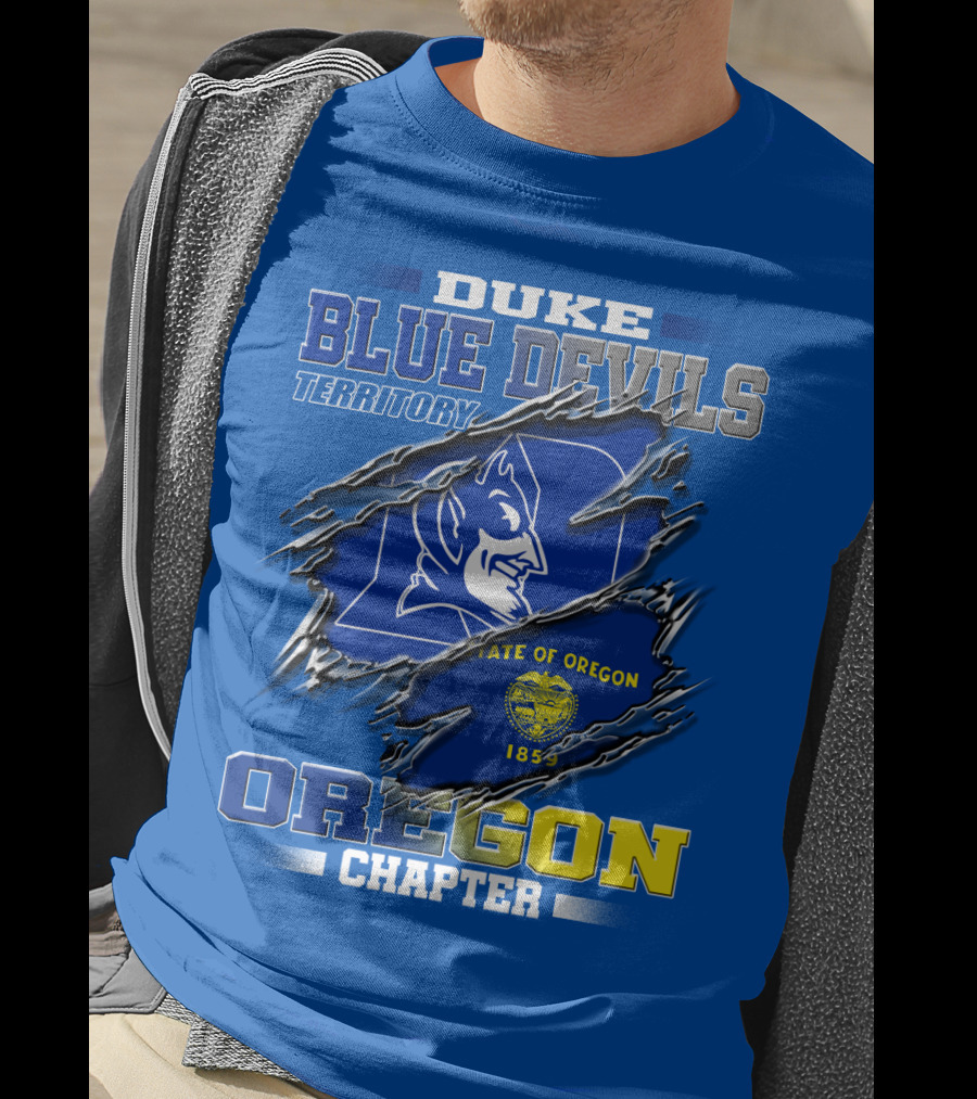 Duke Blue Devils Territory Oregon Chapter State Of Oregon 1859 T-Shirt