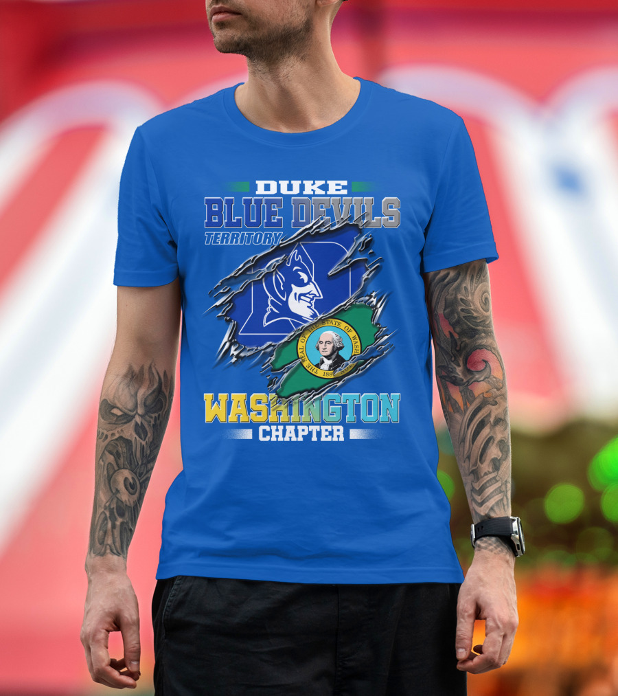 Duke Blue Devils Territory Washington Chapter T-Shirt
