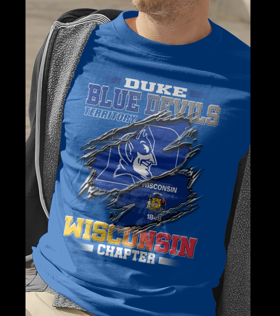 Duke Blue Devils Territory Wisconsin Chapter T-Shirt