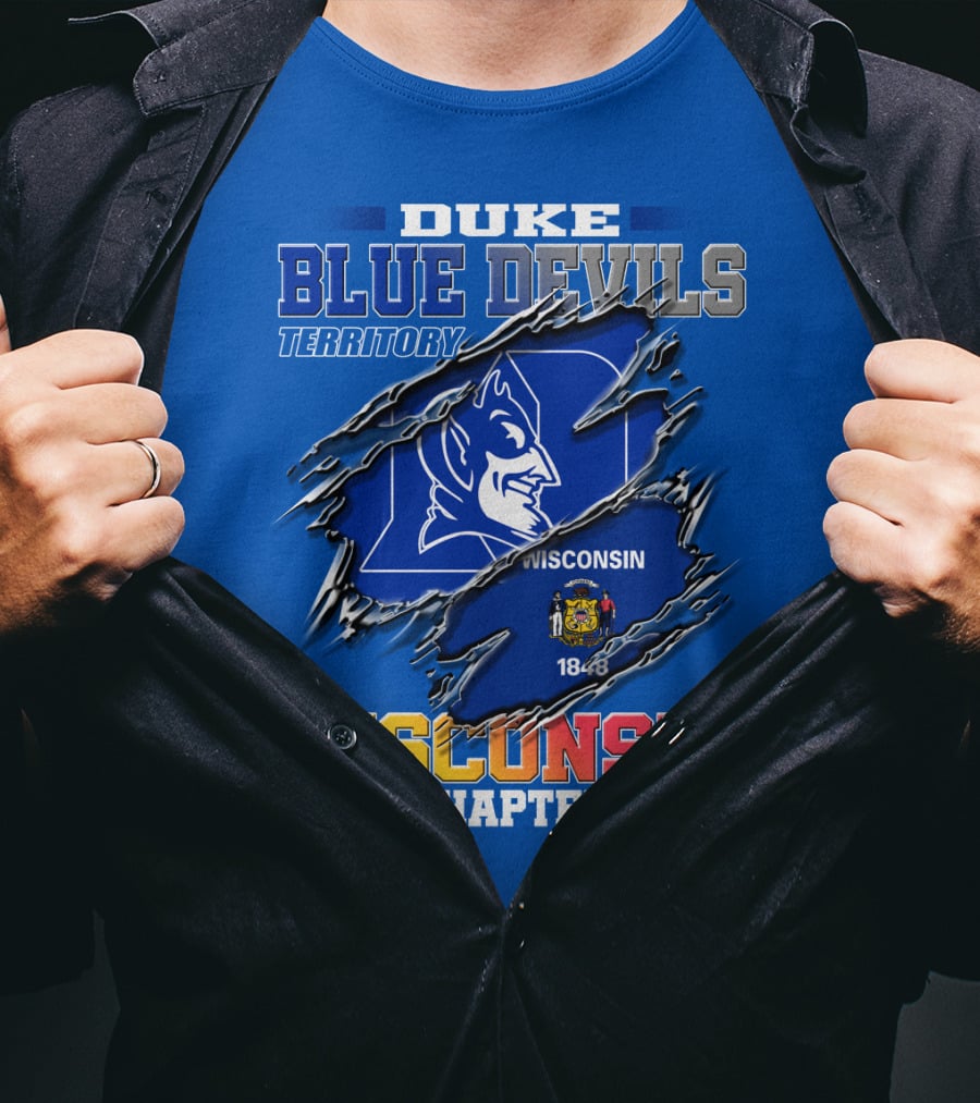 Duke Blue Devils Territory Wisconsin Chapter T-Shirt