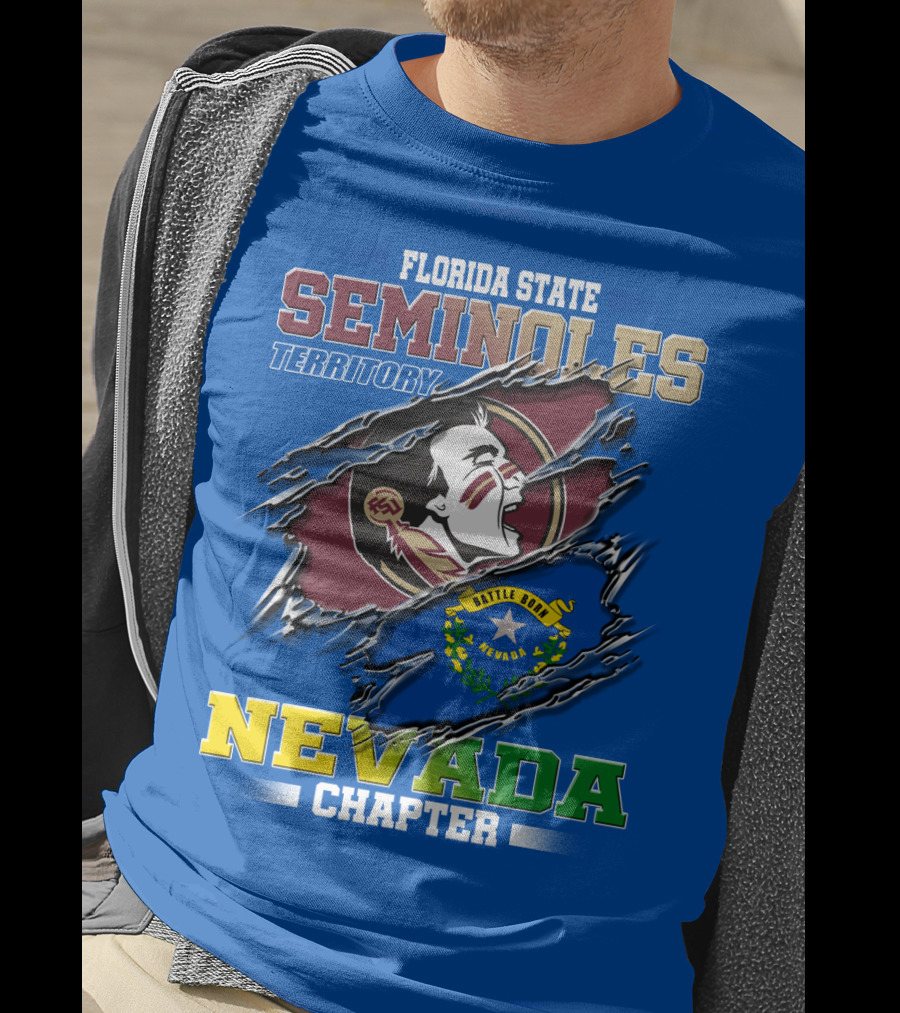Florida State Seminoles Territory Nevada Chapter Little Honor State T-Shirt
