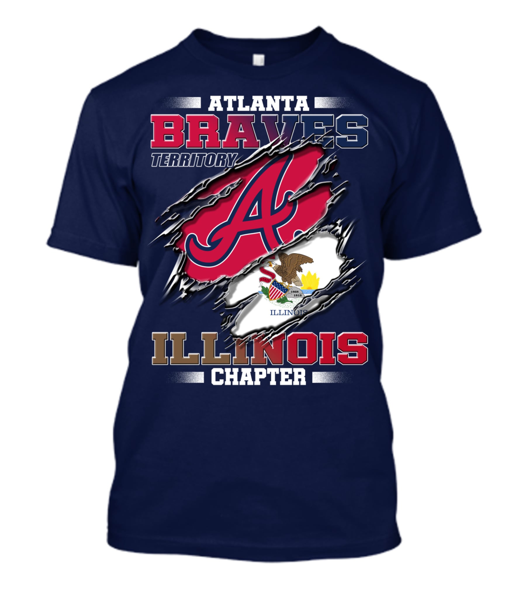 Atlanta Braves Territory Illinois Chapter T-Shirt