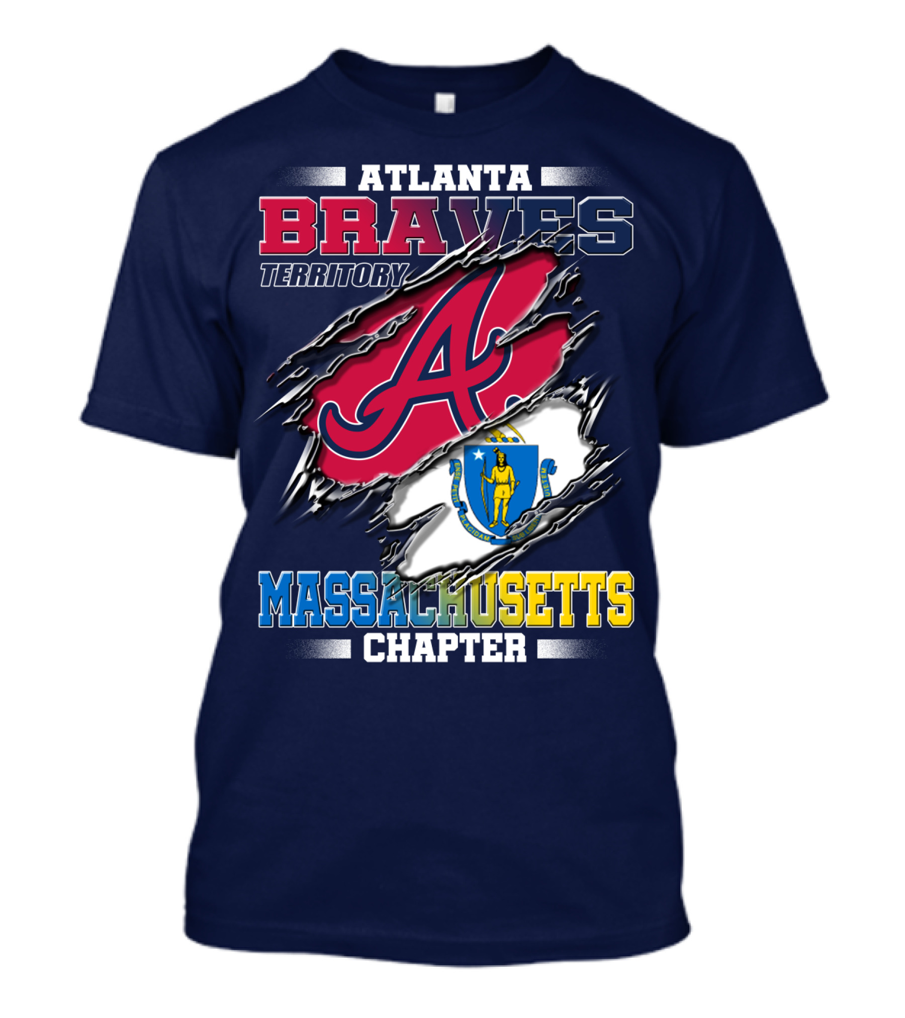 Atlanta Braves Territory Massachusetts Chapter T-Shirt