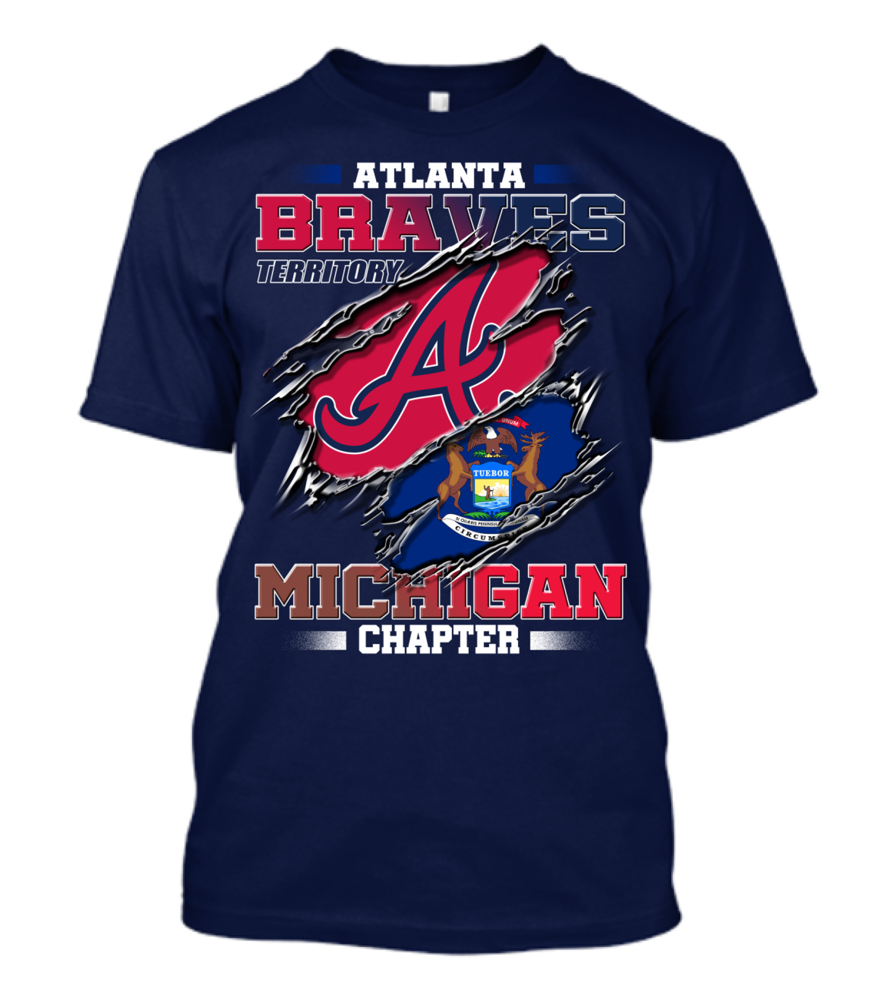 Atlanta Braves Territory Michigan Chapter T-Shirt