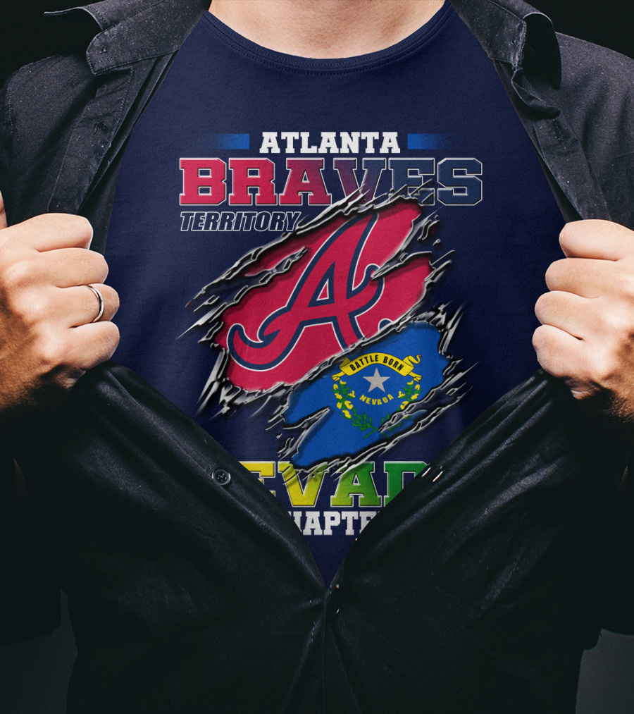 Atlanta Braves Territory Nevada Chapter Battle Born T-Shirt