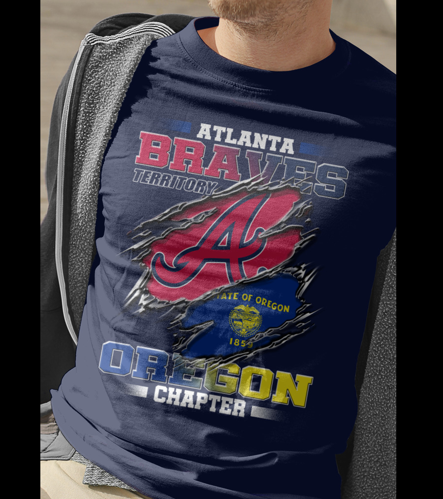 Atlanta Braves Territory Oregon Chapter State Of Oregon 1859 T-Shirt