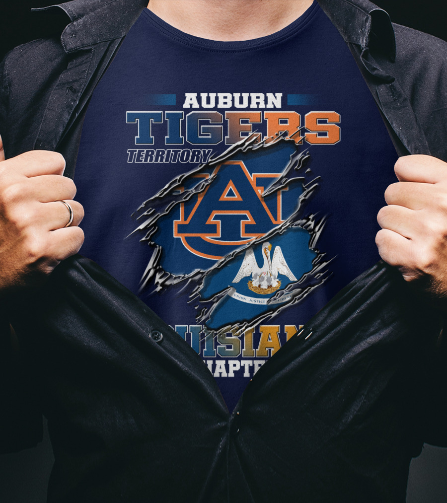 Auburn Tigers Territory Louisiana Chapter T-Shirt