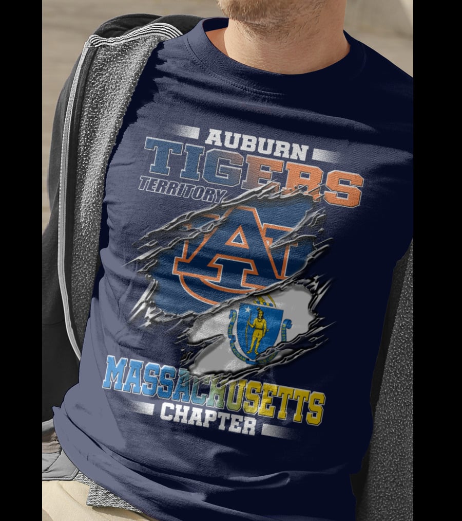 Auburn Tigers Territory Massachusetts Chapter T-Shirt