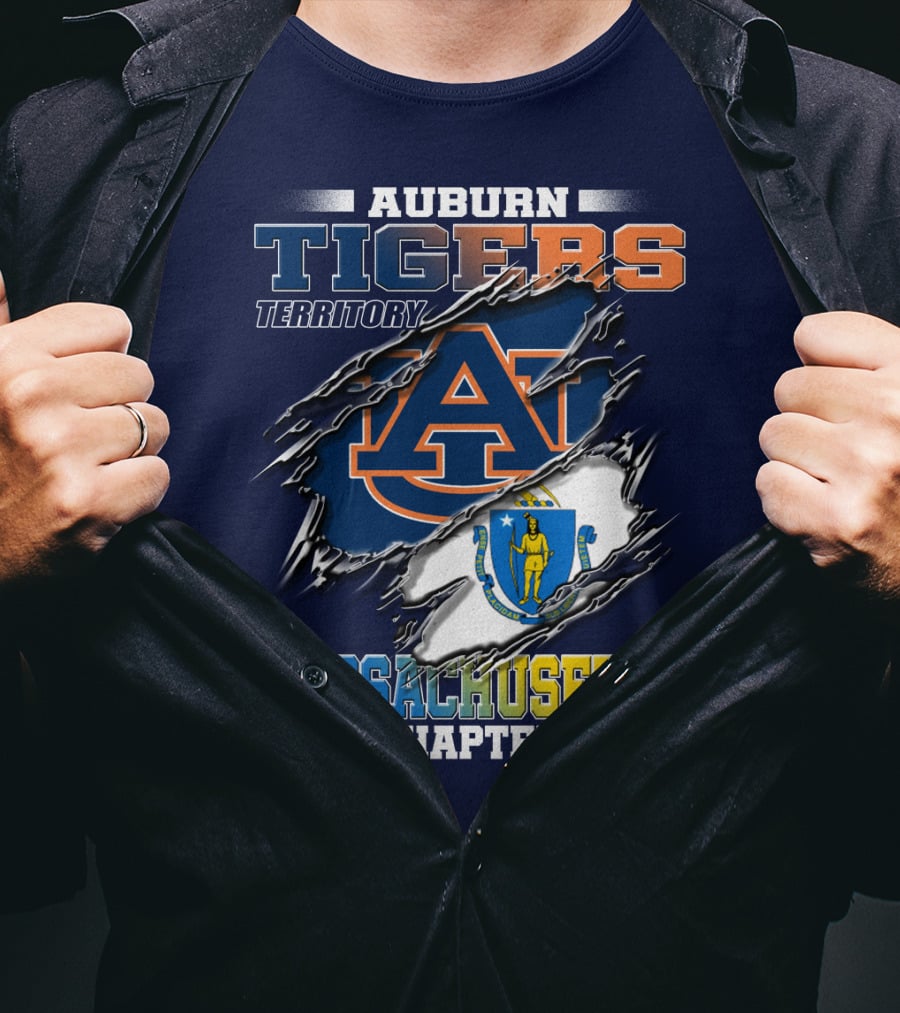 Auburn Tigers Territory Massachusetts Chapter T-Shirt