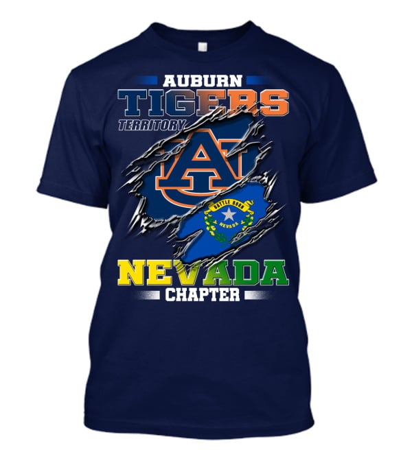Auburn Tigers Territory Nevada Chapter Battle Born T-Shirt