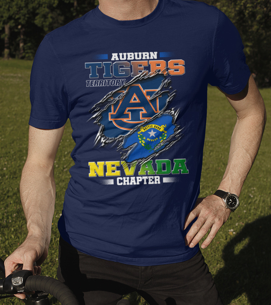 Auburn Tigers Territory Nevada Chapter Battle Born T-Shirt
