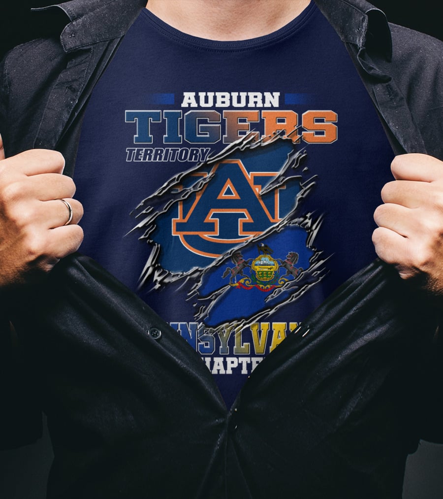 Auburn Tigers Territory Pennsylvania Chapter T-Shirt