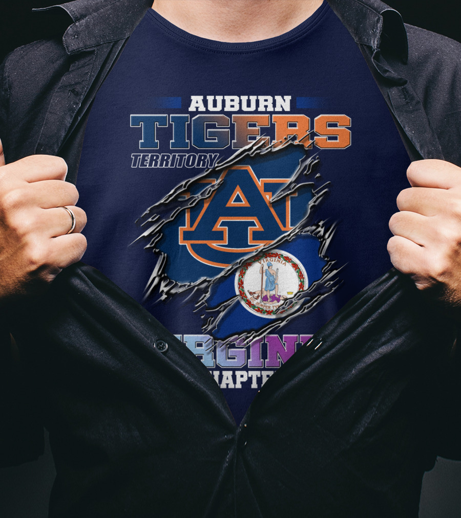 Auburn Tigers Territory Virginia Chapter T-Shirt