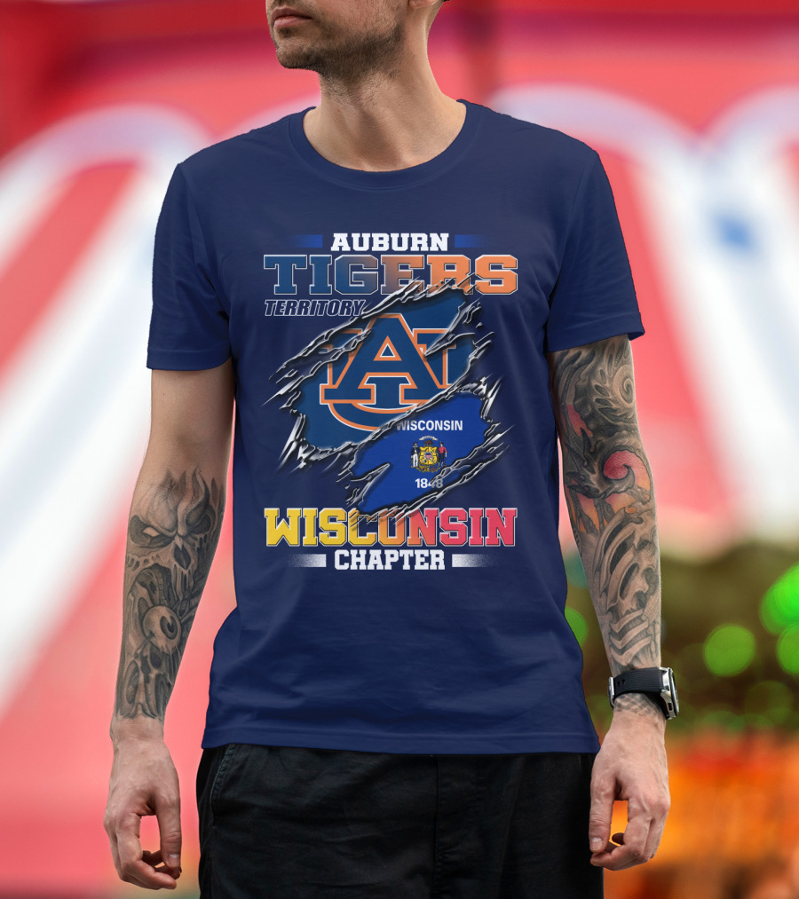 Auburn Tigers Territory Wisconsin Chapter 1848 T-Shirt