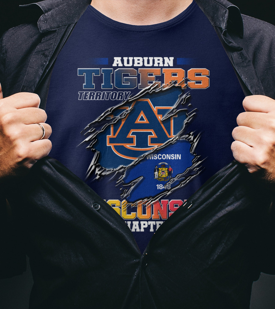 Auburn Tigers Territory Wisconsin Chapter 1848 T-Shirt