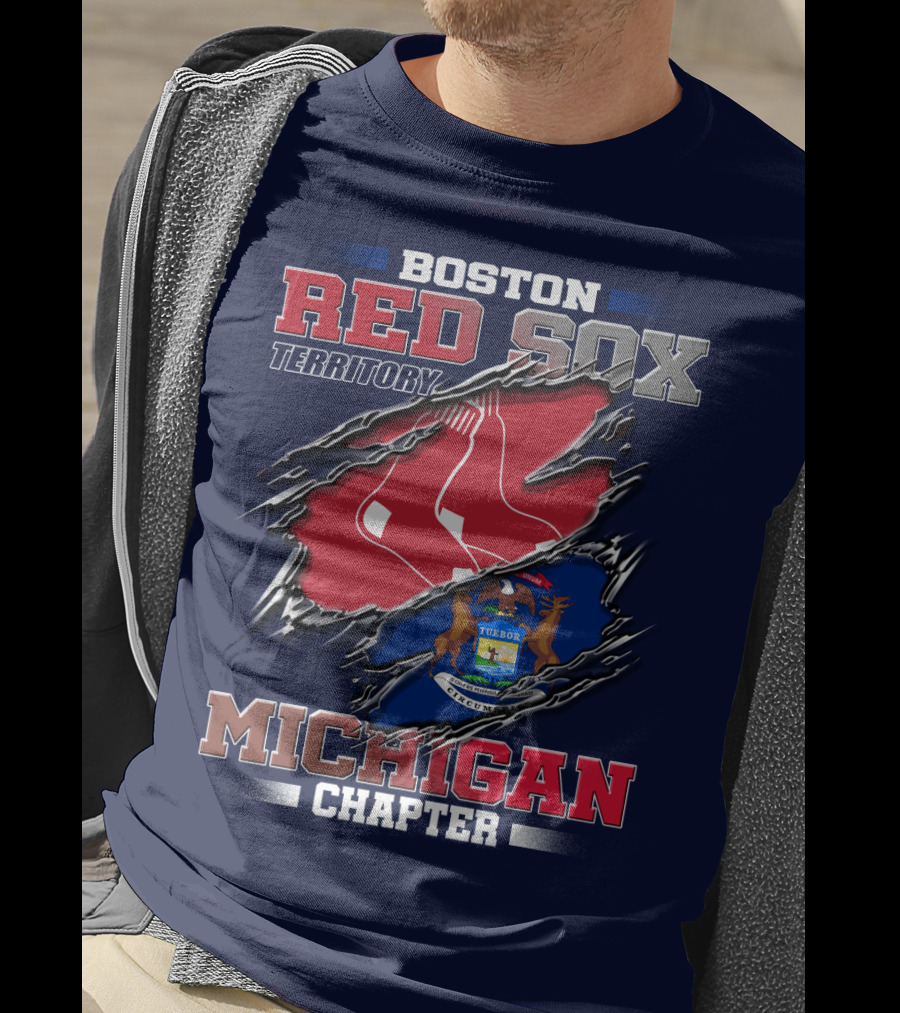 Boston Red Sox Territory Michigan Chapter T-Shirt