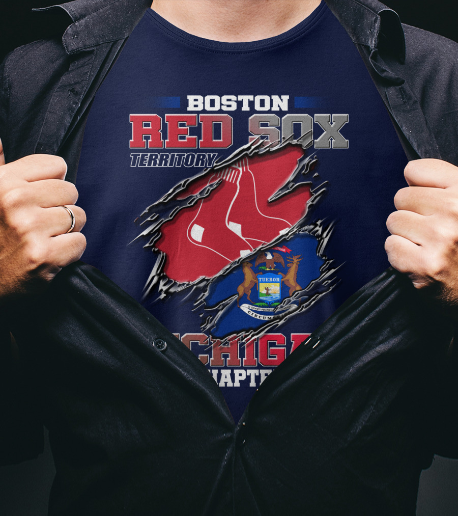 Boston Red Sox Territory Michigan Chapter T-Shirt