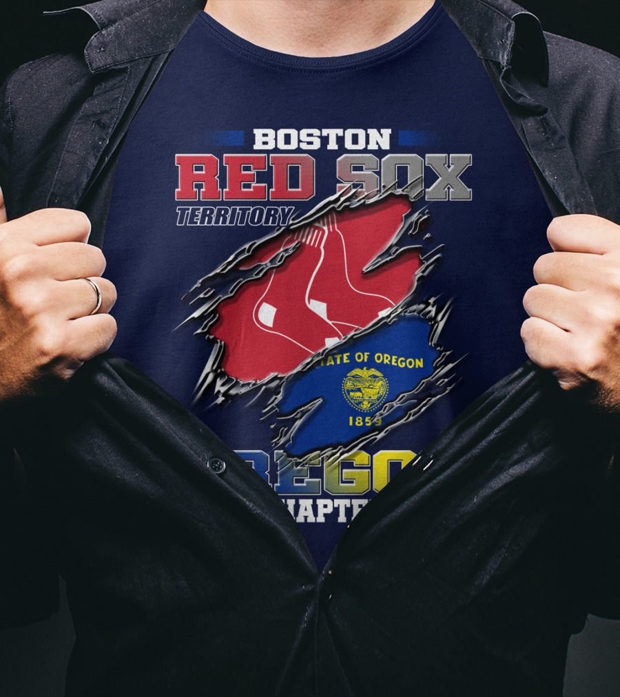 Boston Red Sox Territory State Of Oregon Chapter T-Shirt