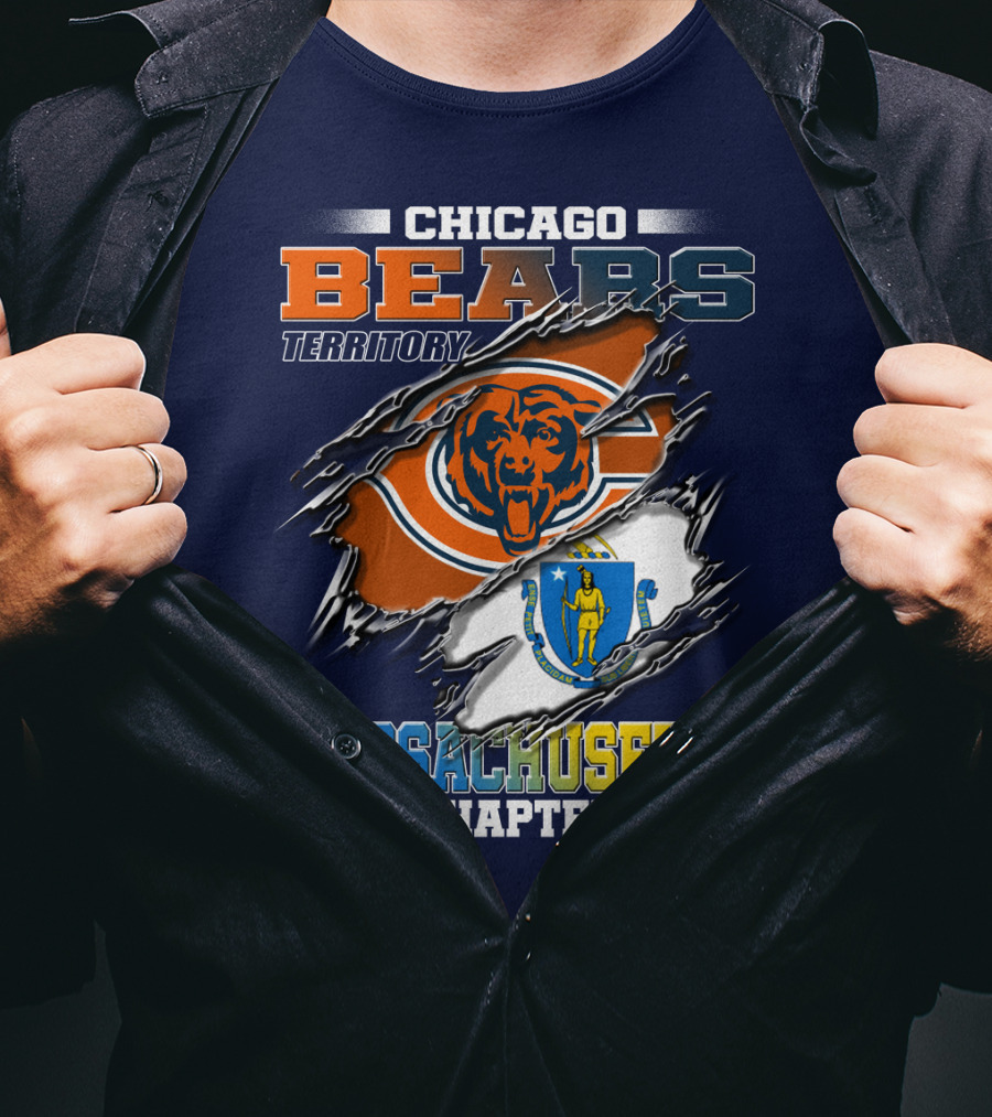 Chicago Bears Territory Massachusetts Chapter T-Shirt