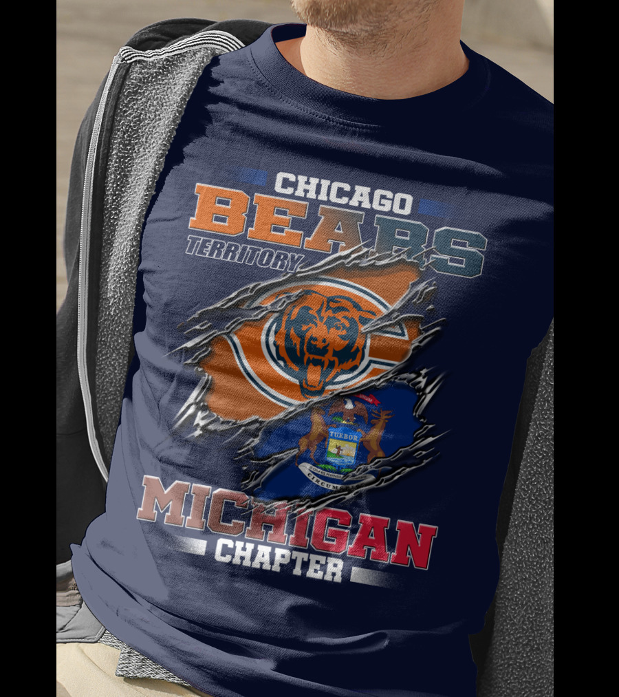 Chicago Bears Territory Michigan Chapter T-Shirt