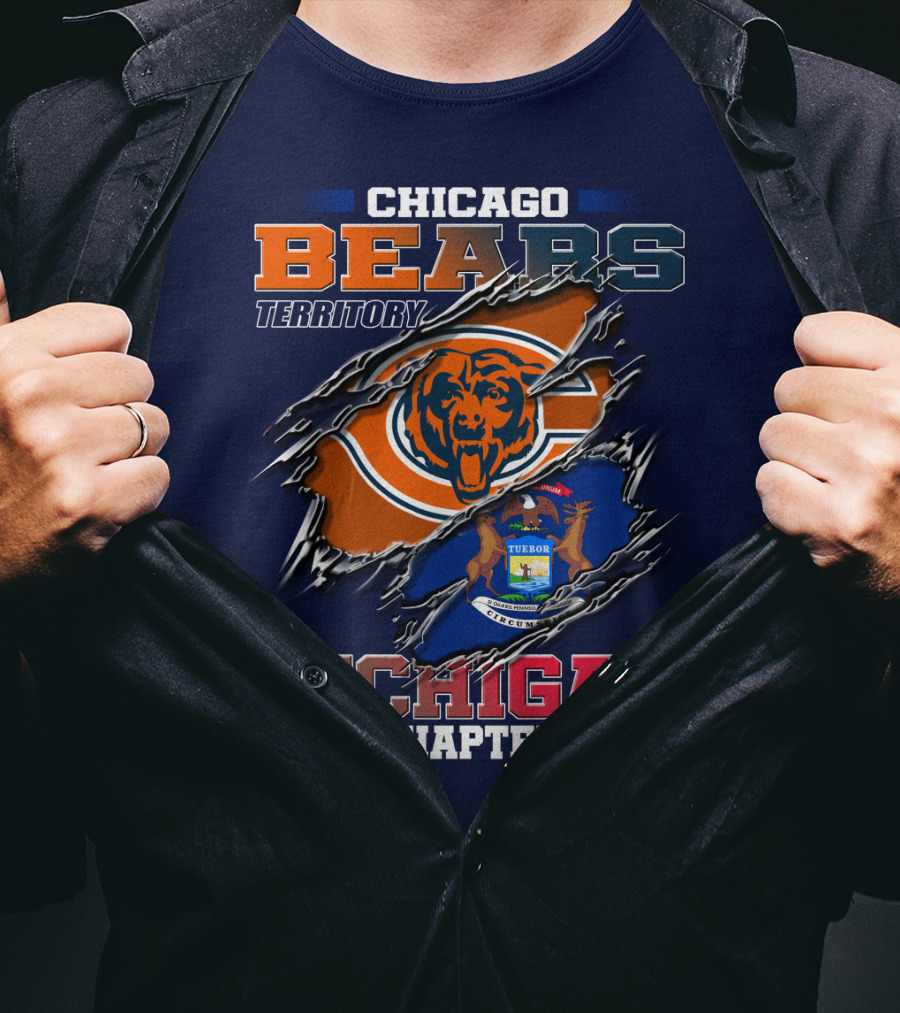 Chicago Bears Territory Michigan Chapter T-Shirt