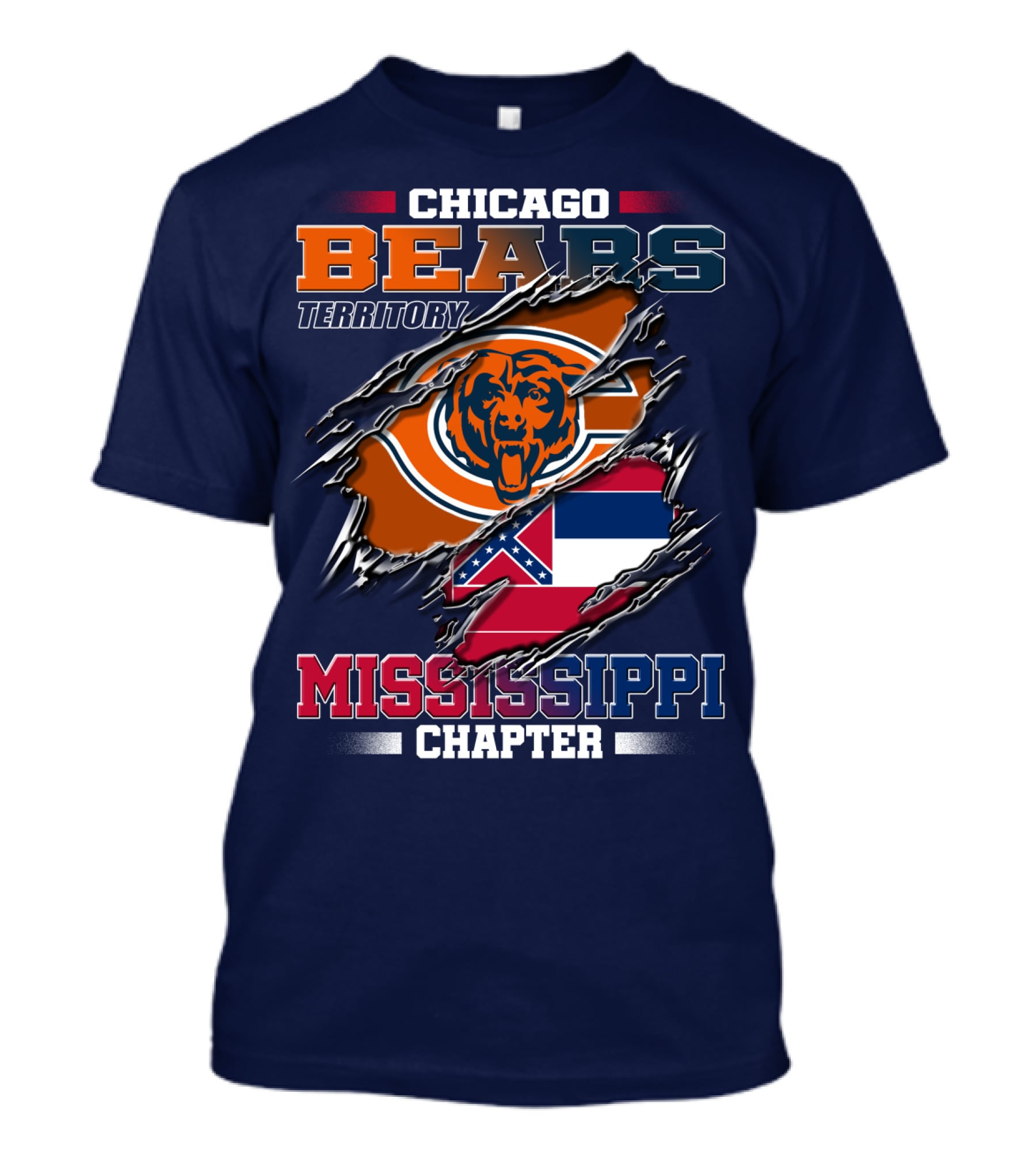 Chicago Bears Territory Mississippi Chapter T-Shirt