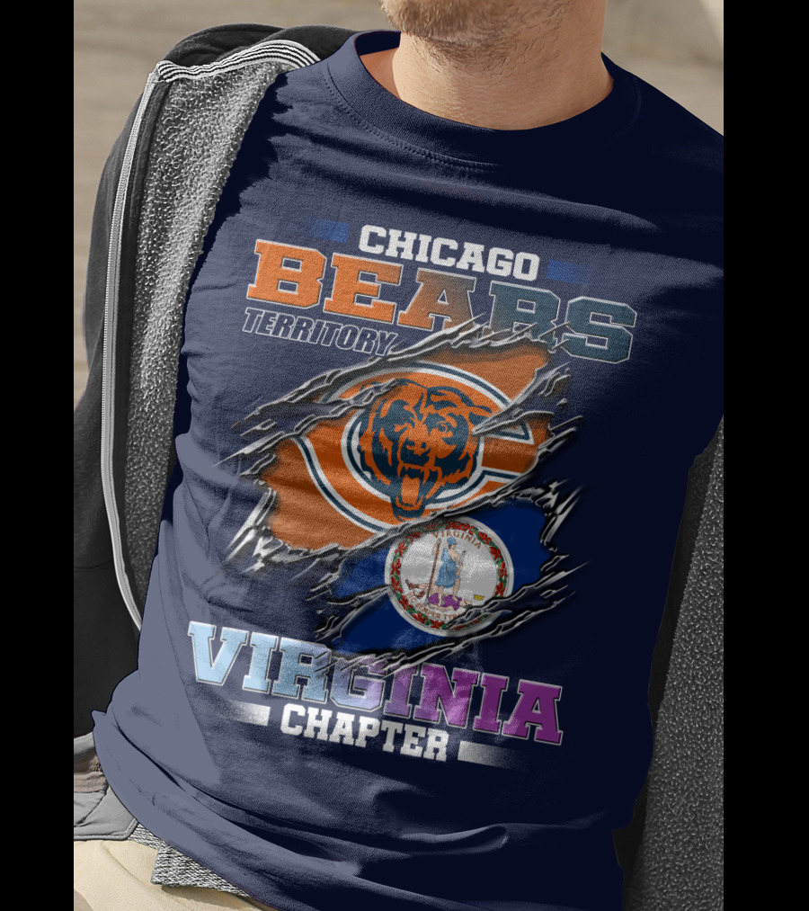 Chicago Bears Territory Virginia Chapter T-Shirt