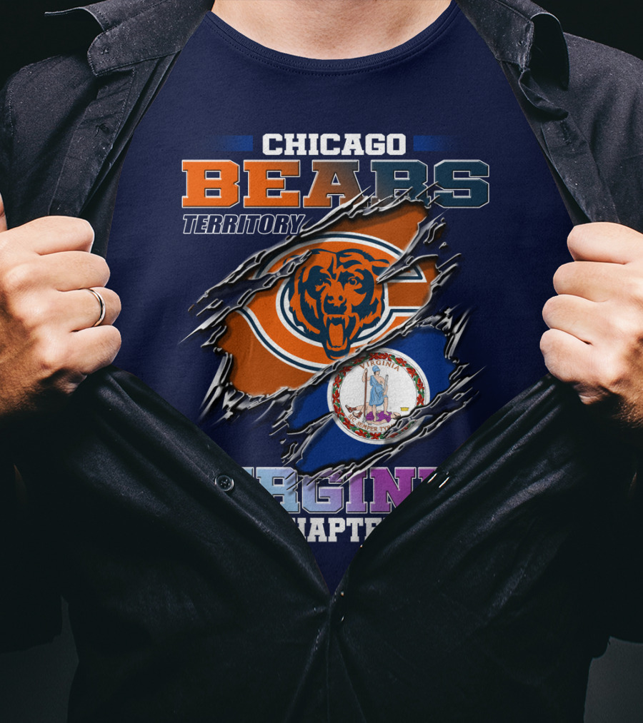 Chicago Bears Territory Virginia Chapter T-Shirt