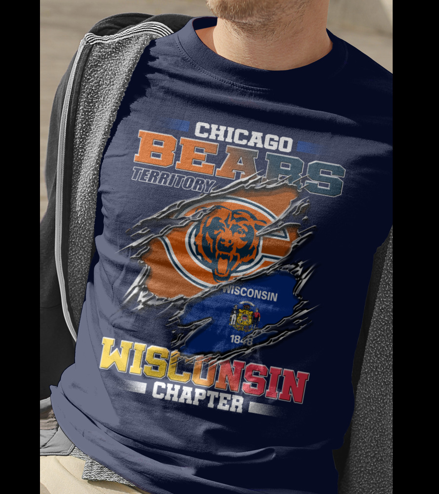 CHICAGO BEARS TERRITORY WISCONSIN CHAPTER 1848 T-Shirt
