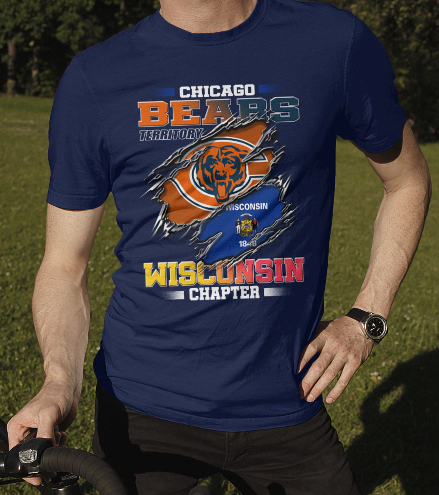 CHICAGO BEARS TERRITORY WISCONSIN CHAPTER 1848 T-Shirt