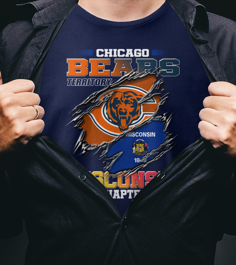 CHICAGO BEARS TERRITORY WISCONSIN CHAPTER 1848 T-Shirt