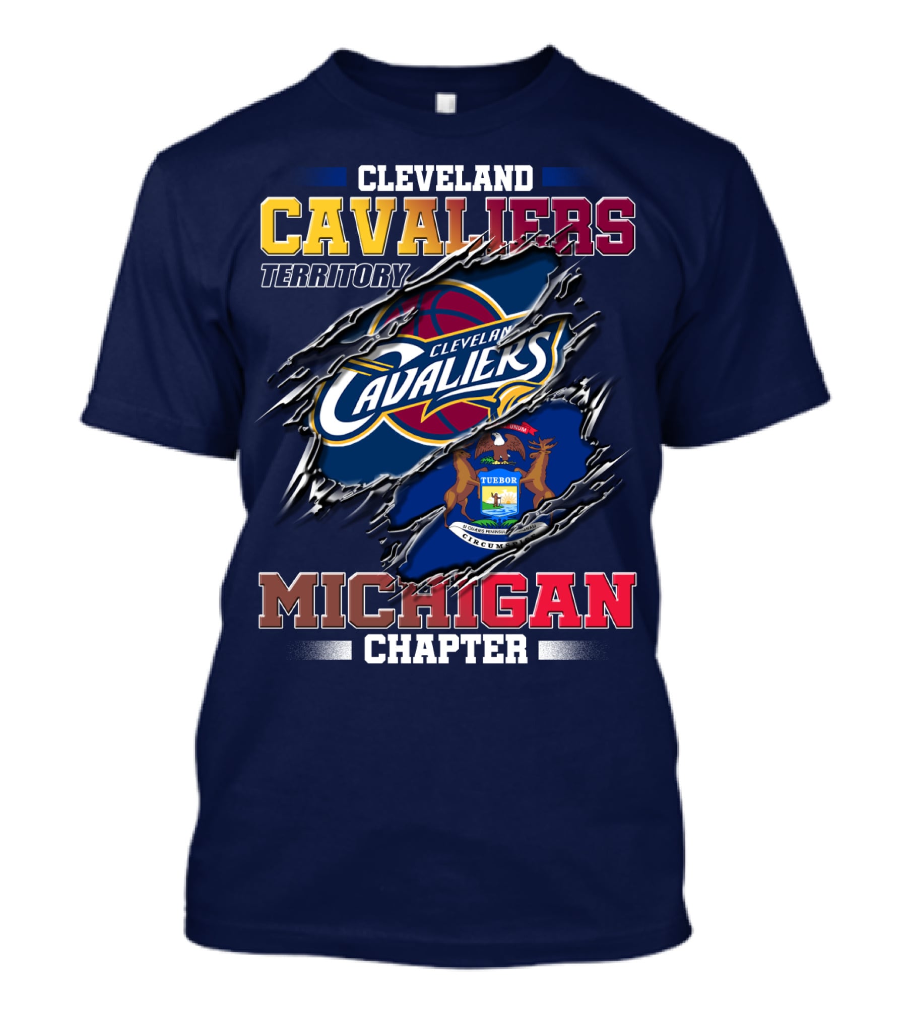 Cleveland Cavaliers Territory Michigan Chapter T-Shirt