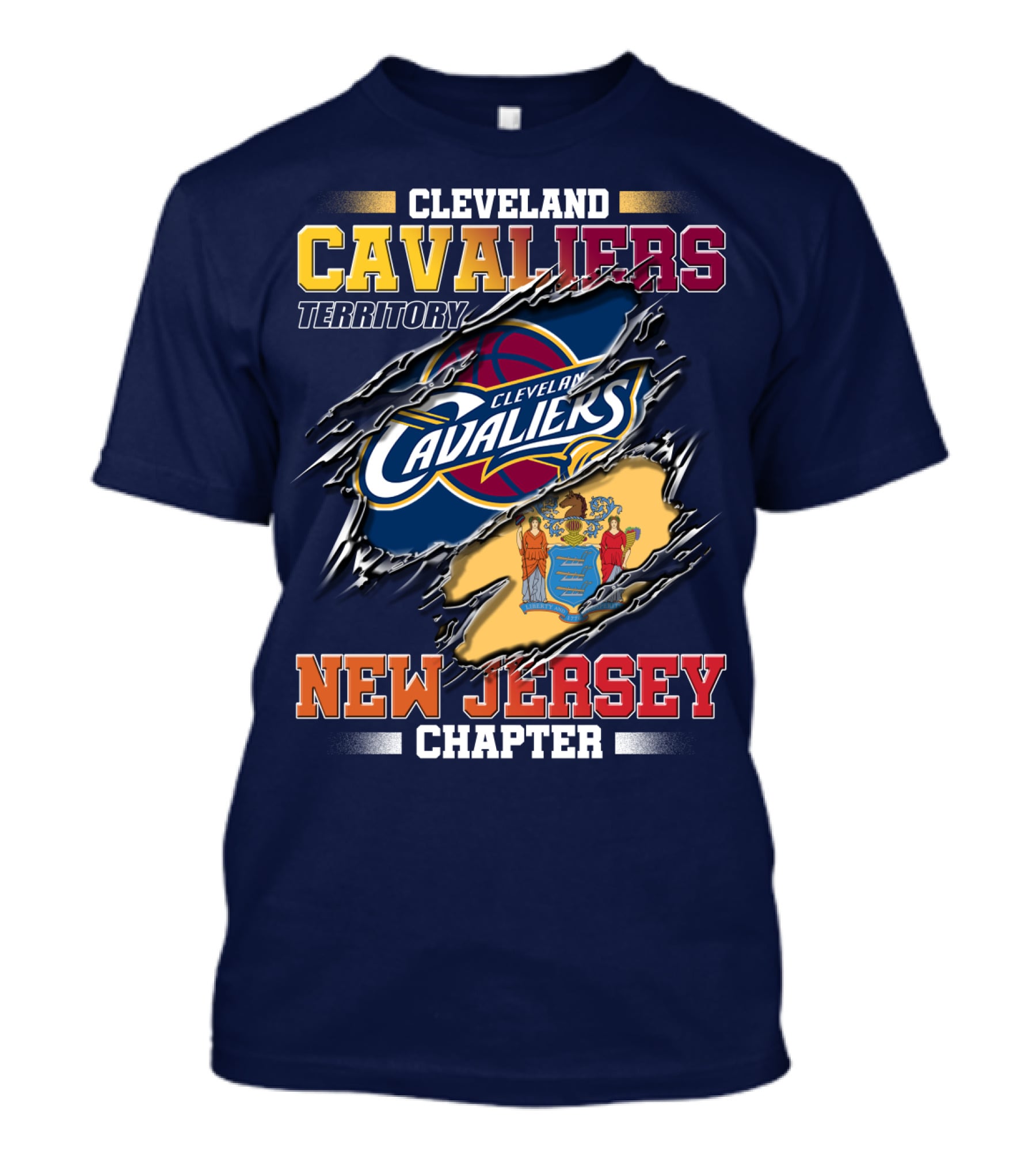 Cleveland Cavaliers Territory New Jersey Chapter T-Shirt