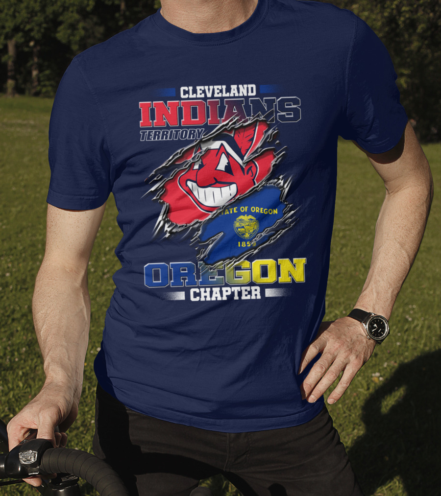 Cleveland Indians Territory Oregon Chapter State Of Oregon 1859 T-Shirt