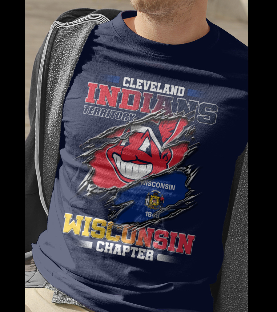 Cleveland Indians Territory Wisconsin Chapter 1848 T-Shirt