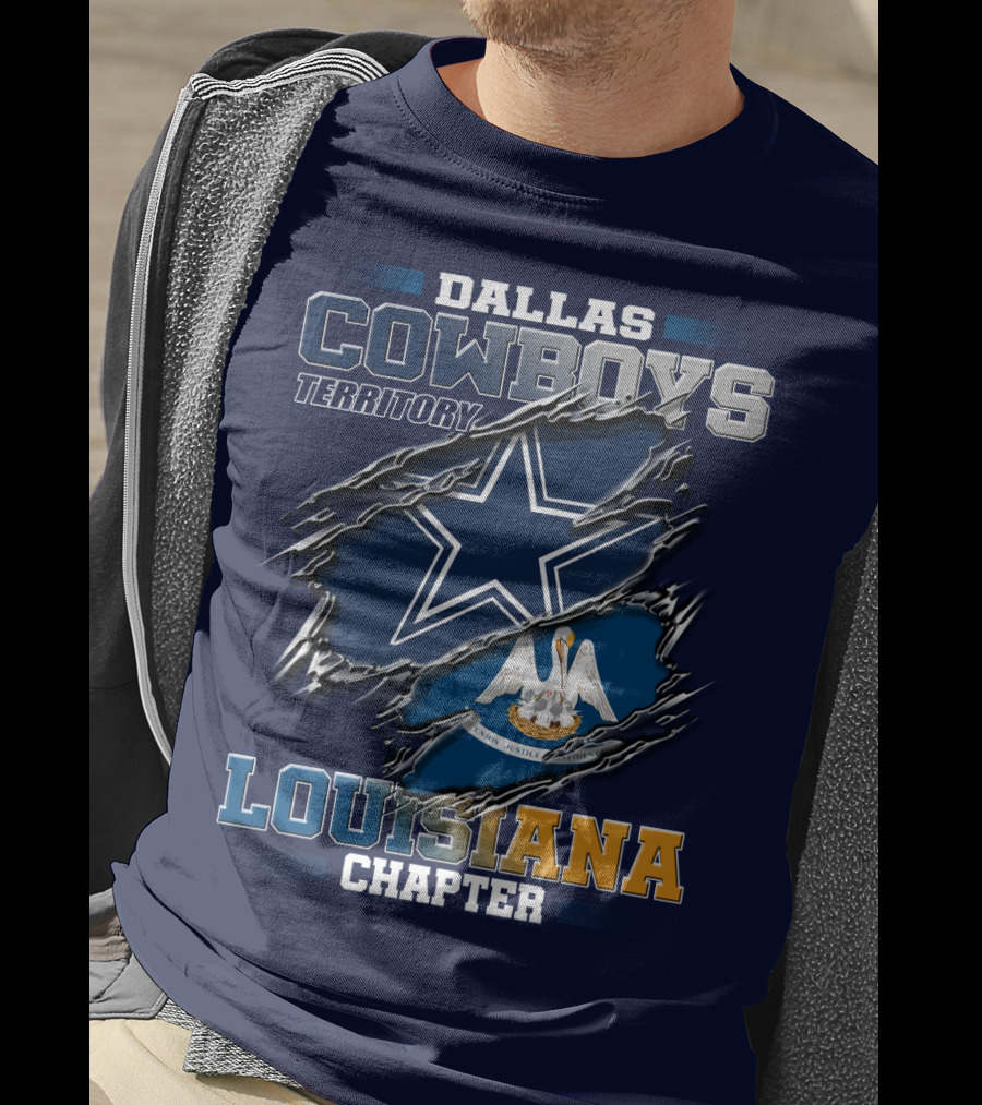 Dallas Cowboys Territory Louisiana Chapter T-Shirt