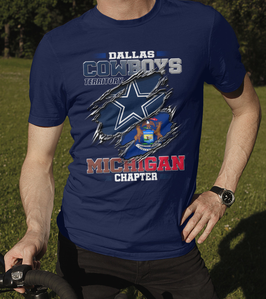 Dallas Cowboys Territory Michigan Chapter T-Shirt