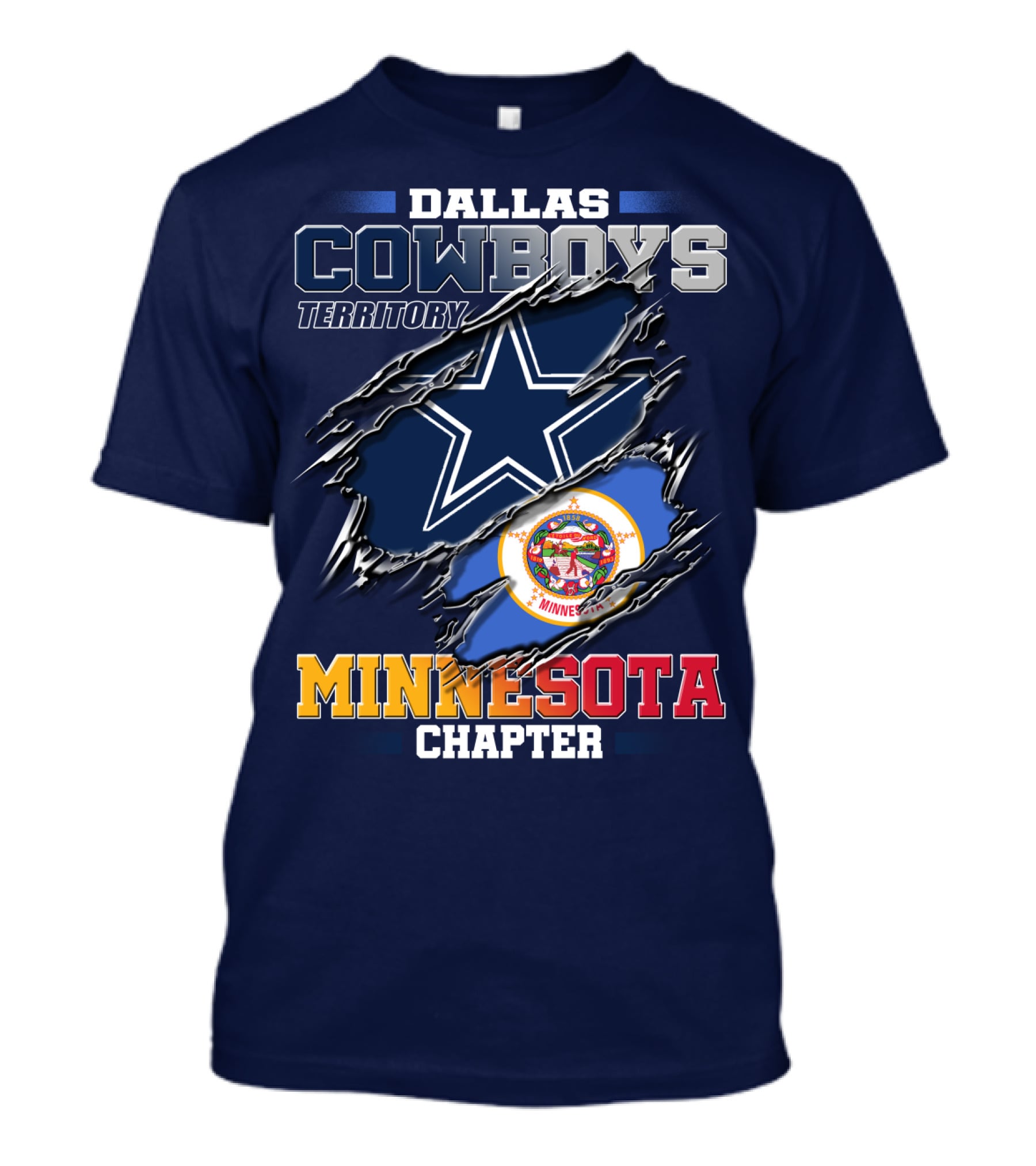 Dallas Cowboys Territory Minnesota Chapter T-Shirt