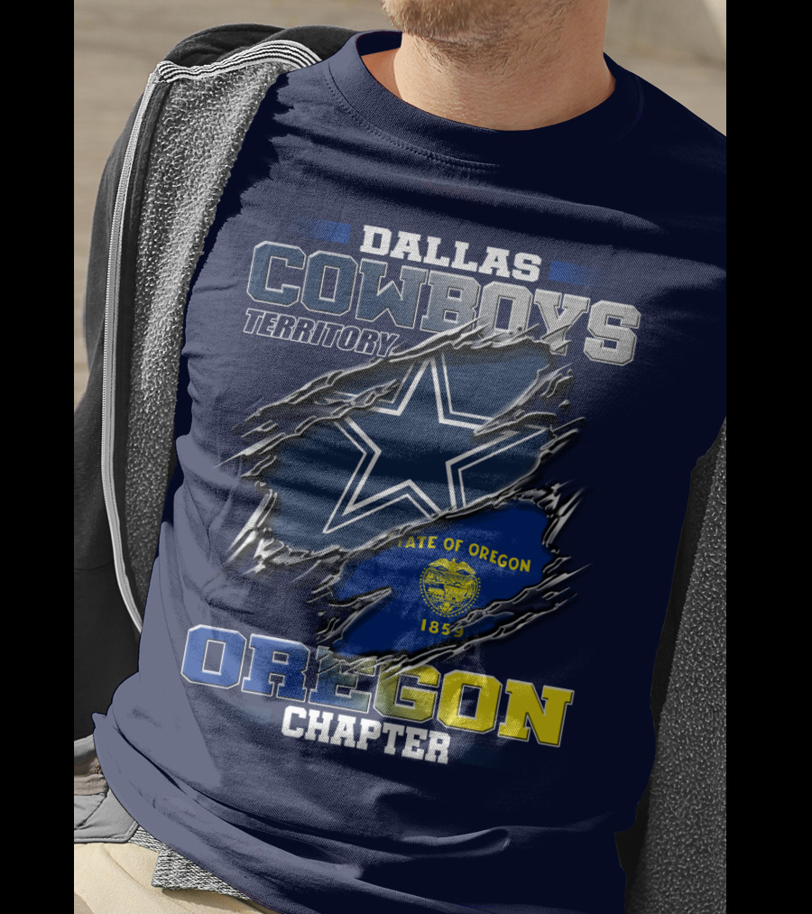 Dallas Cowboys Territory State Of Oregon Chapter 1859 T-Shirt