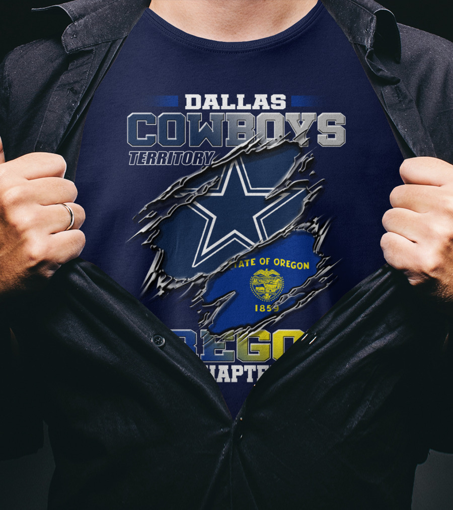 Dallas Cowboys Territory State Of Oregon Chapter 1859 T-Shirt