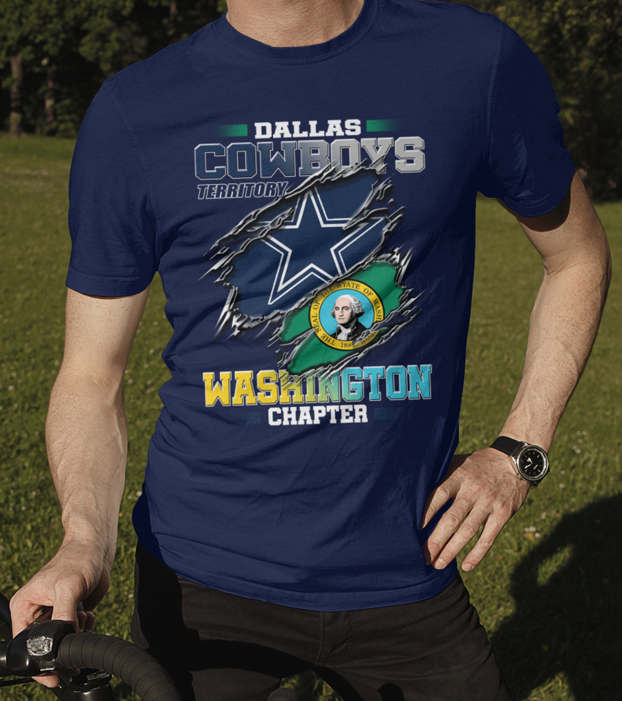 Dallas Cowboys Territory Washington Chapter Seal Of The State Of Washington T-Shirt