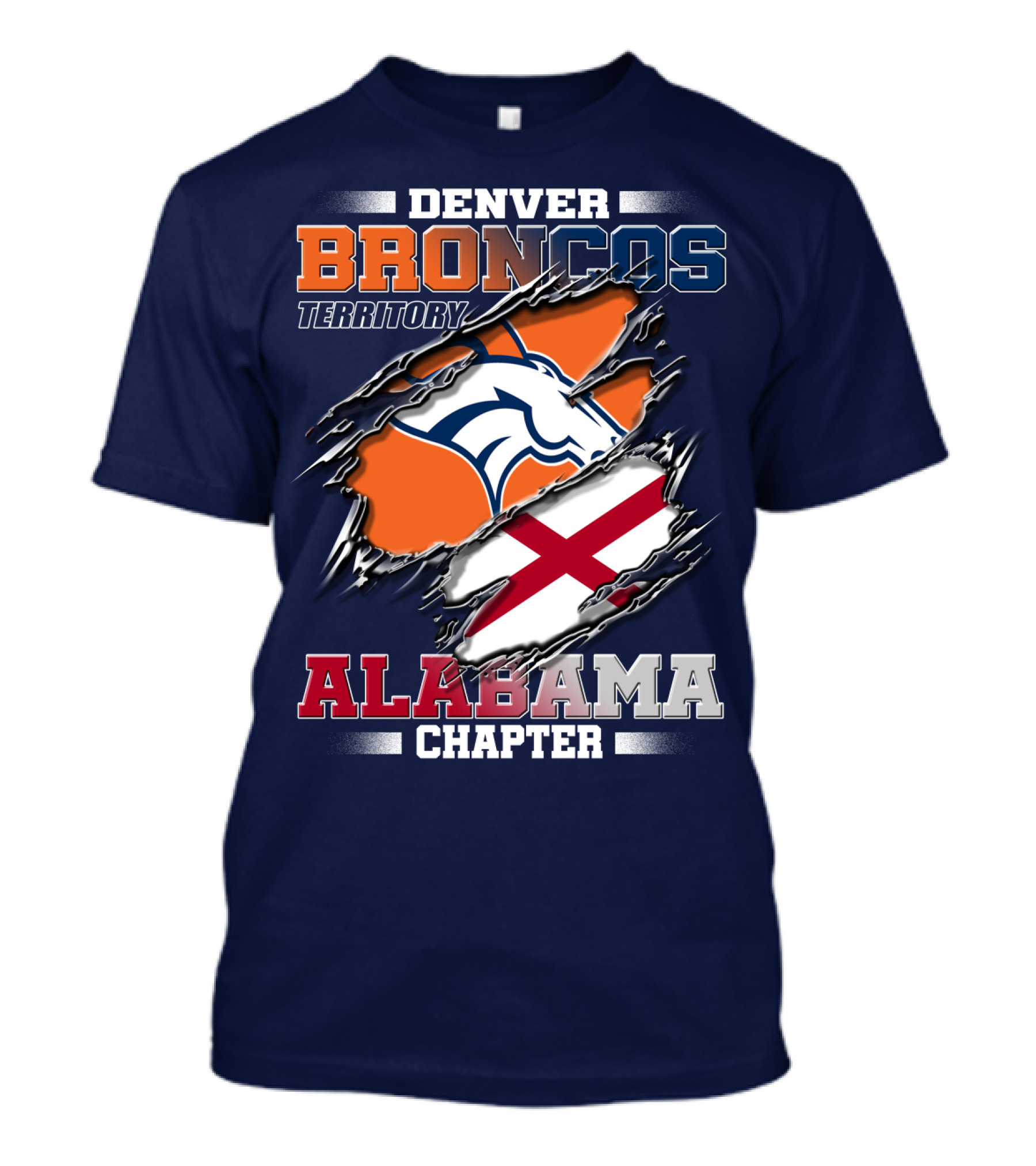 Denver Broncos Territory Alabama Chapter T-Shirt