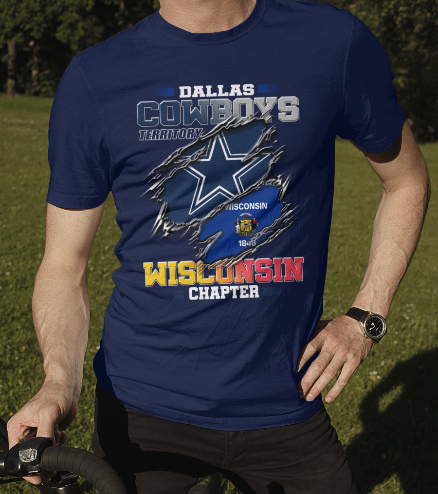 Dallas Cowboys Territory Wisconsin Chapter 1848 T-Shirt
